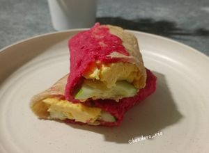 Foto resep Tortilla Oat Egg Sandwich
