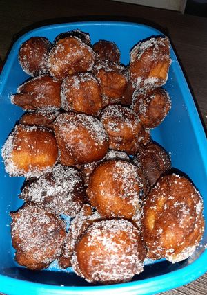 Una foto de Buñuelos de manzana 😍