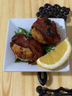 A picture of Bacon Wrapped Scallops.