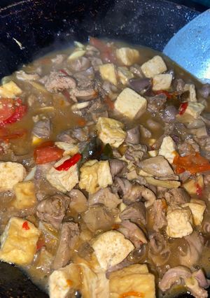 Foto resep Hati ayam tahu kecap pedas manis