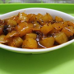 A picture of Sour,Sweet and Spicy Raw Mango Chutney.