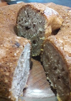 Una foto de Budín de banana con chocolate