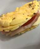 Sándwich de pan keto