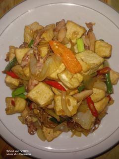 Foto resep Oseng cumi tahu