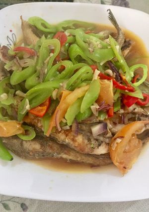 Foto resep Ikan masak tumis cabe hijau