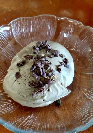 A picture of Espresso ice cream - no churn.