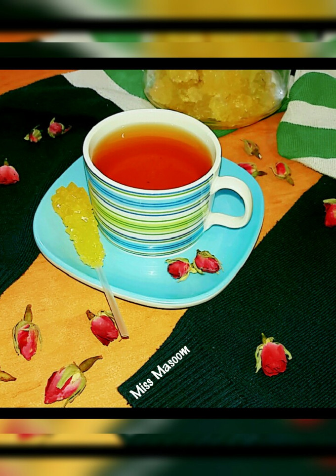 عکسی از دستور چای گل رز و دارچین