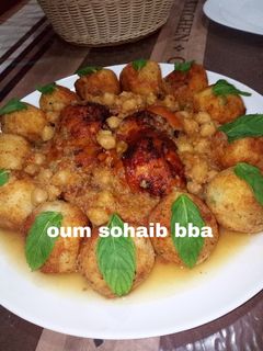 صورة لوصفة طاجين الخوخ