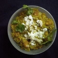 A picture of Lau Ghonto(lauki sabzi).