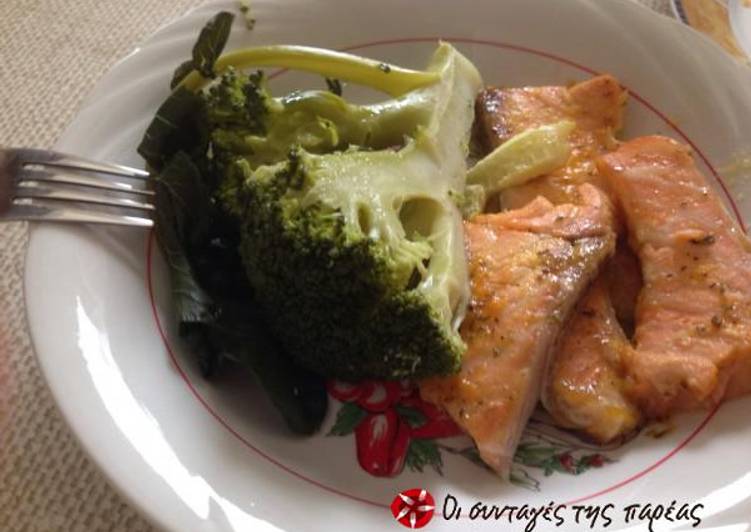 Recipe of Quick Salmon marinated in citrus juice and honey