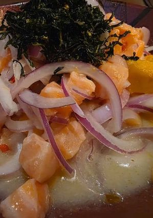 Foto de Ceviche de salmão com manga
