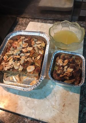 Foto resep Puding Roti Apel Panggang
