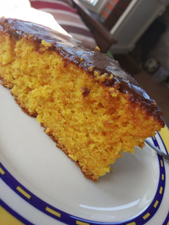 Una foto de Bizcocho de zanahoria con cobertura de chocolate Thermomix