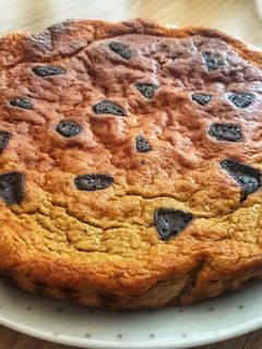 Una foto de Bizcocho Fit de avena y plátano 🍌🥮
