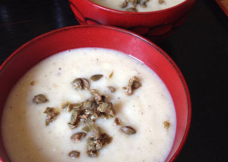 Simple Way to Make Homemade Potato and Mushroom Soup with Capers