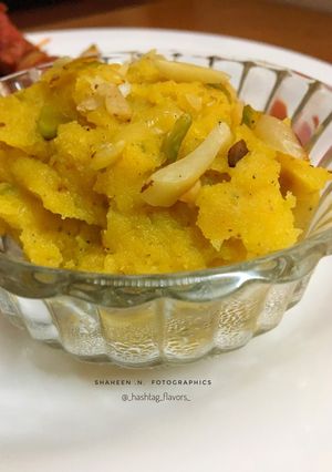 A picture of Moong dal halwa.