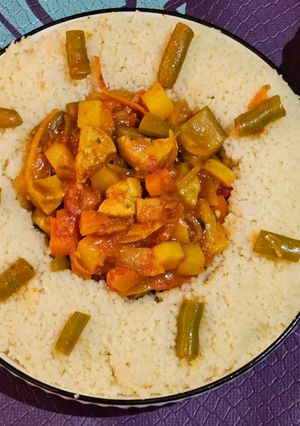 A picture of Couscous with Vegetables.