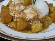 Una foto de batata al curry