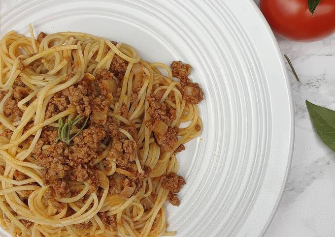 Spaghettis à la bolognaise