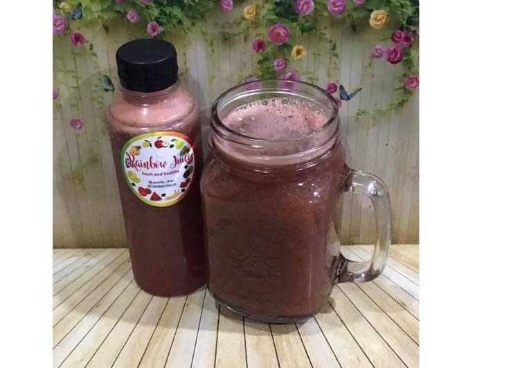Langkah Mudah untuk Membuat Diet Juice Watermelon Strawberry Plum Lemon Spinach Anti Gagal