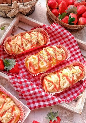 Foto resep Strawberry Streusel Bread