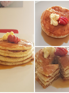 A picture of Fluffy Greek Yogurt Pancakes.