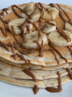 Una foto de Pancakes de avena y banana