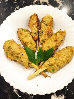 Hình của món Chả ức gà bọc sả Eat clean.