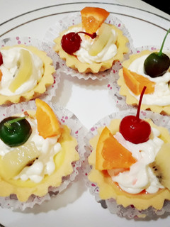 Foto resep Pie susu whipped cream toping buah