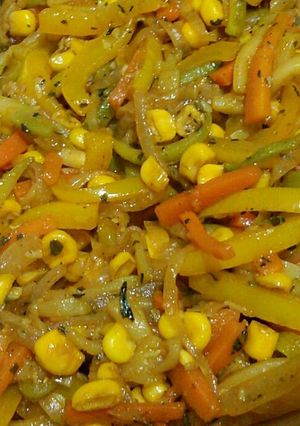 عکسی از دستور خوراک سبزیجات