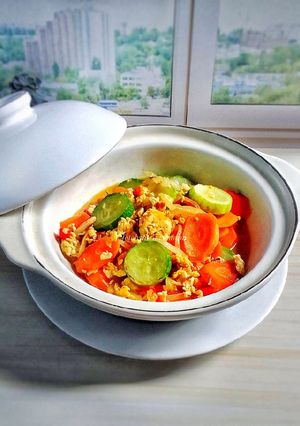 Foto resep Tumis Timun Telur dengan Bawang Bombay