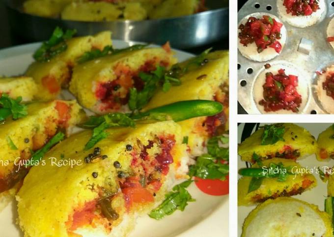 Bread Dhokla Sandwich-Breakfast Recipe