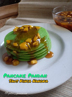 Foto resep Pancake Pandan Saus Kinca Nangka