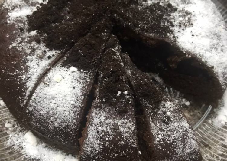 Brownies coklat milo [ kukus, no mixer ]