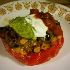 A picture of Southwest Inspired Quinoa Stuffed Peppers.