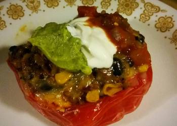 Easiest Way to Recipe Appetizing Southwest Inspired Quinoa Stuffed Peppers