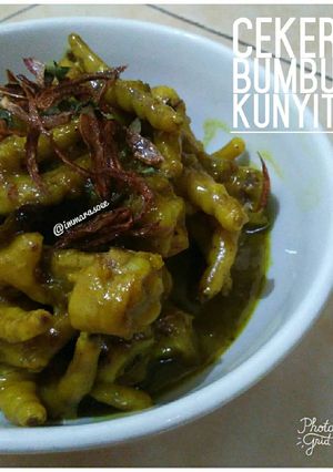 Foto resep Ceker Bumbu Kunyit