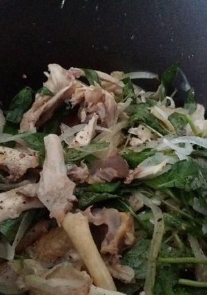 Hình của món Cháo gà xé.