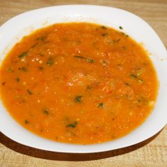 A picture of HOT SALSA. SPICY SAUCE FOR CHIPS OR MEATS.