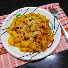 मसाला चीज़ी मैकरॉनी (Masala Cheesy Macaroni recipe in Hindi)-レシピのメイン写真