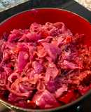 Repollo morado guisado sabor chucrut