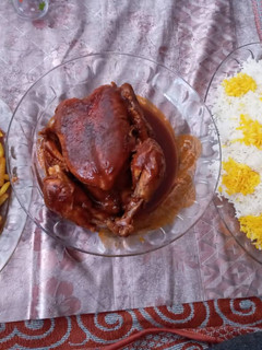 عکسی از دستور مرغ شکم پر😍