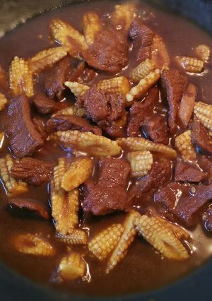 Foto resep Semur daging jagung putren