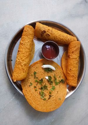 A picture of Besan chila.