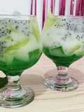 Es Melon Serut Sirup Pandan
