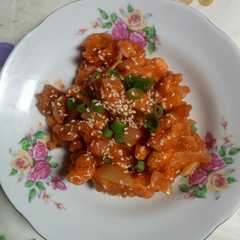 A picture of Kakap Merah Crispy Asam Manis.