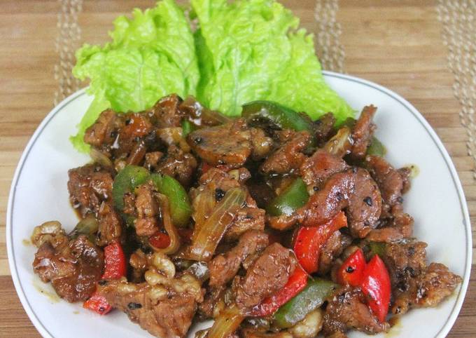 Resep Daging Sapi Lada Hitam Oleh Tungku Hitam Cookpad