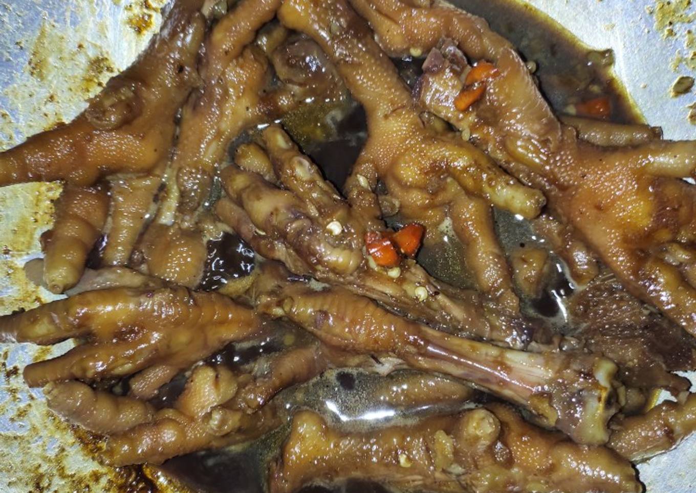 20. Ceker Ayam bumbu kecap enak mudah