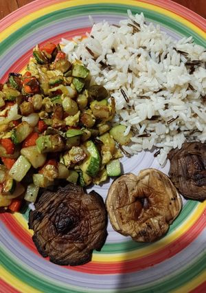 Una foto de Arroz primavera