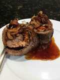 Brad's teryaki steak and salmon pinwheels